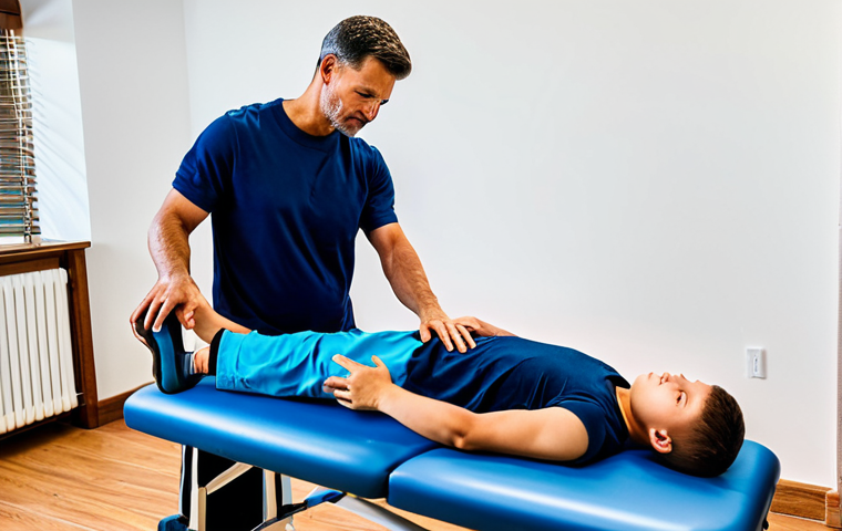 **

"A physical therapy session with a young patient who has broken their arm after a motorcycle accident doing exercises at home. Fully clothed, appropriate attire, safe for work, perfect anatomy, natural proportions, professional photography, high quality. Family-friendly, modest."

**