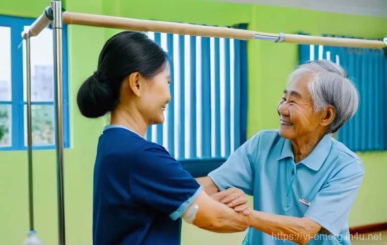 작업치료사의 이직 후 근무 경험 - A bustling, bright, and modern rehabilitation center in a vibrant Vietnamese city. Focus on Vietname... 작업치료사의 이직 후 근무 경험 - A bustling, bright, and modern rehabilitation center in a vibrant Vietnamese city. Focus on Vietname...