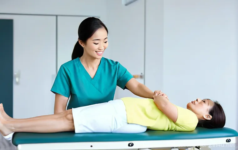 작업치료사의 윤리 강령 실천 사례 - **Prompt 1: Compassionate Patient Care in a Modern Clinic**
    "A physical therapist, a Vietnamese ...