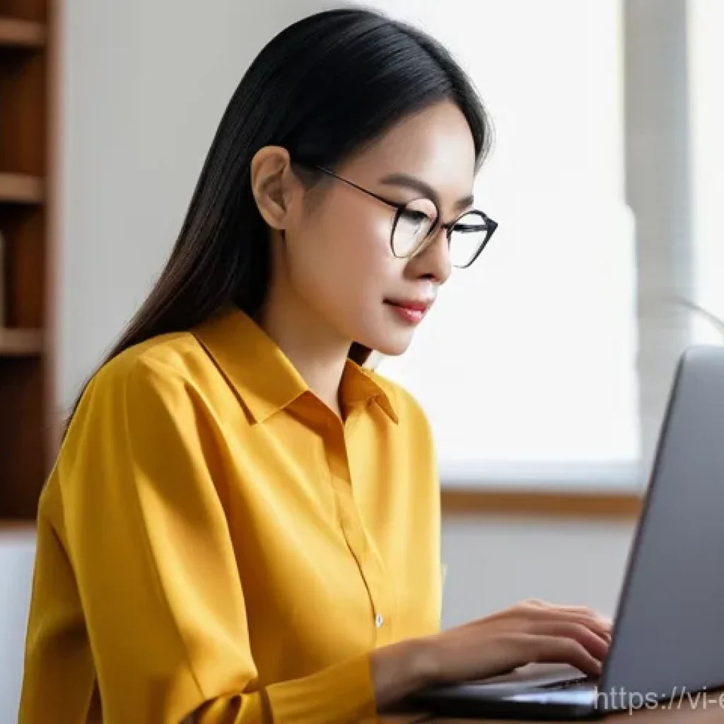 작업치료사 자격증 유지 방법 - **Prompt:** "A focused female Vietnamese occupational therapist, in her mid-30s, is diligently worki...