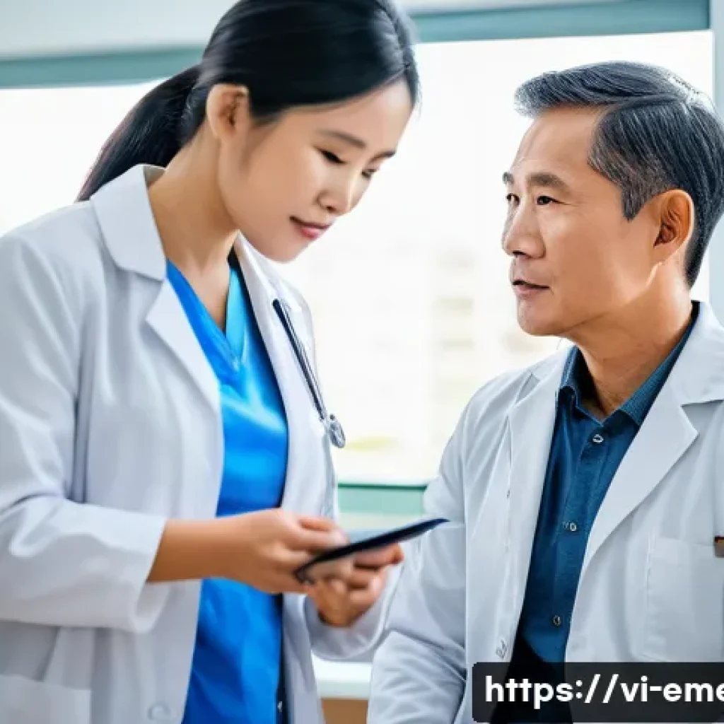 작업치료사 면접 준비 전략 - A professional occupational therapist in a modern Vietnamese clinic setting, wearing smart casual at...